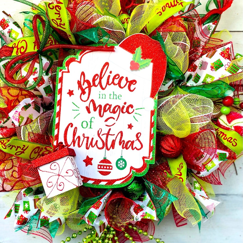 COPY - COPY -Whimsical Christmas Wreath